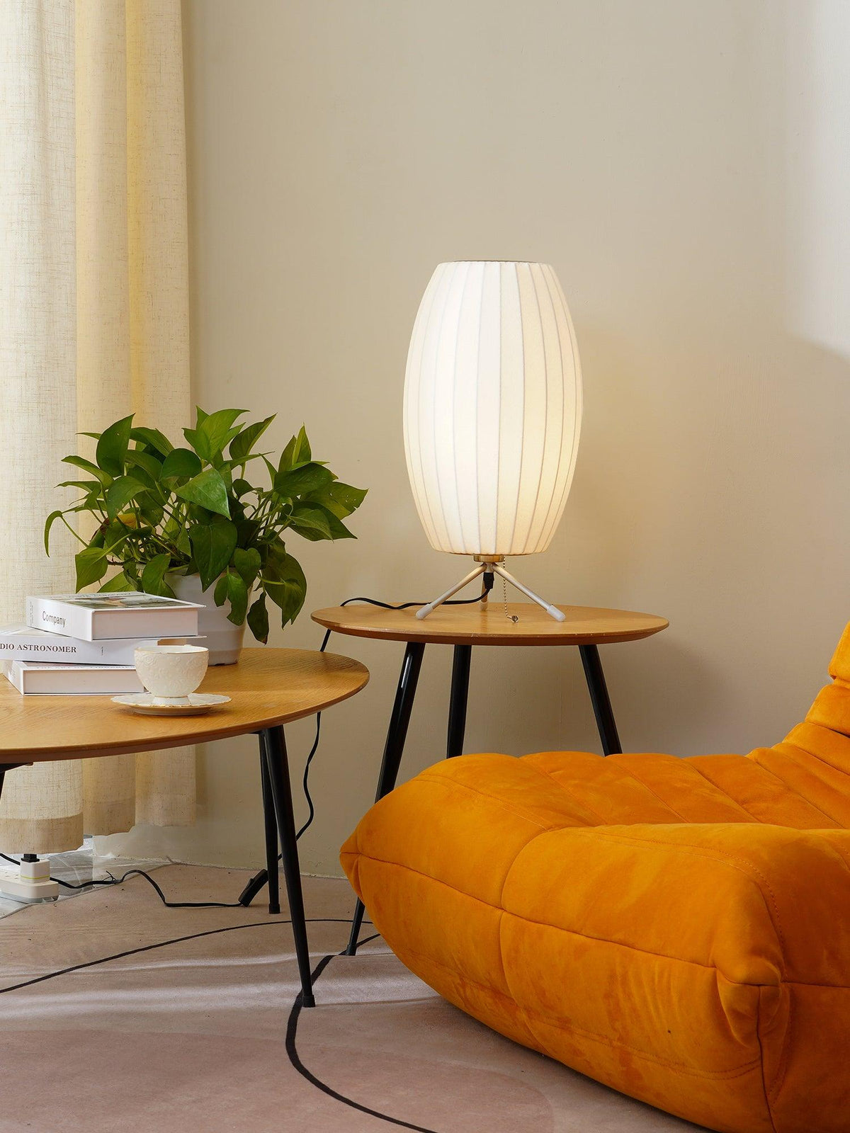Table Lamp with Silver Base — Table Lamp | Maison Monashee — view 25