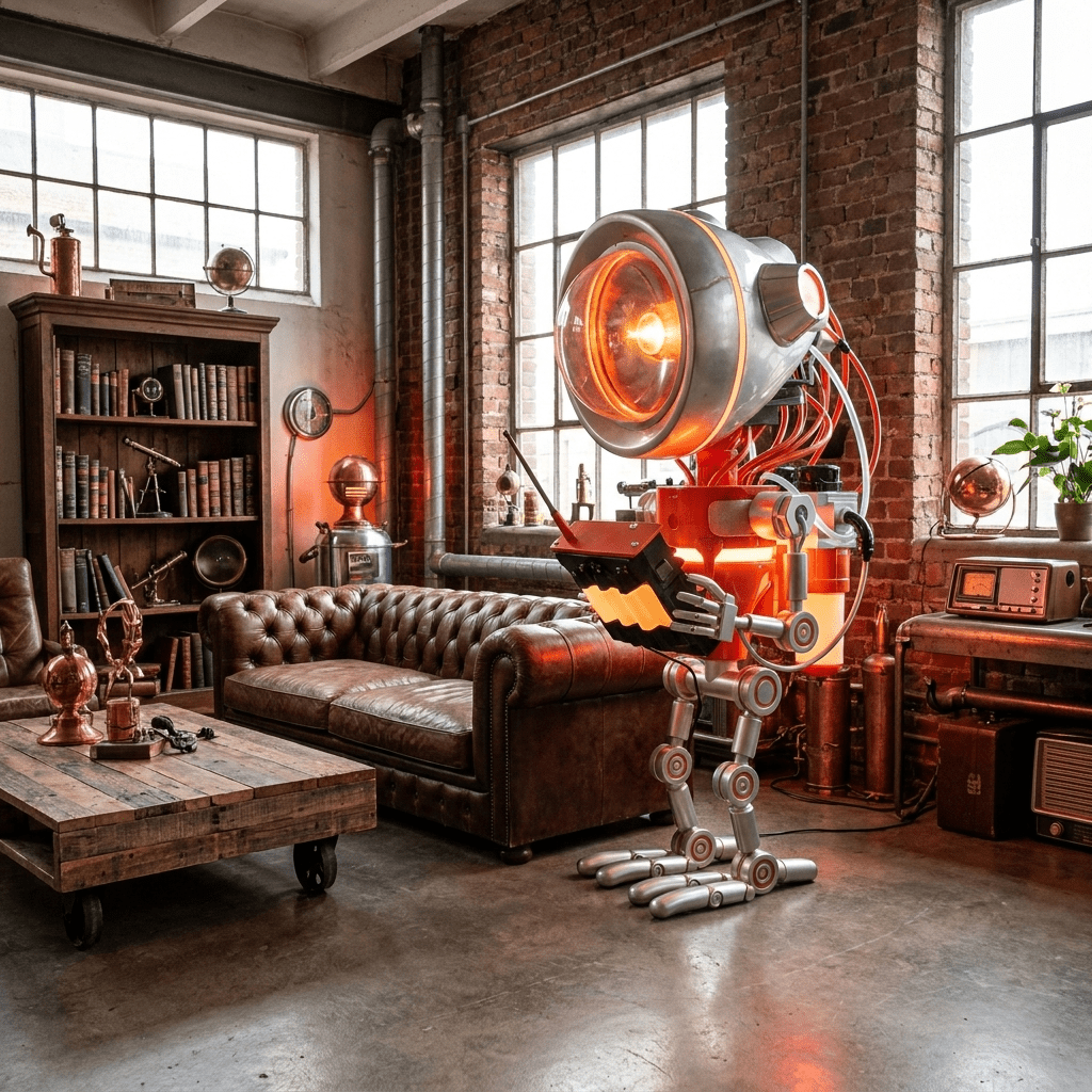 Tall Red Floor Lamp — Floor Lamp | Maison Monashee — view 2