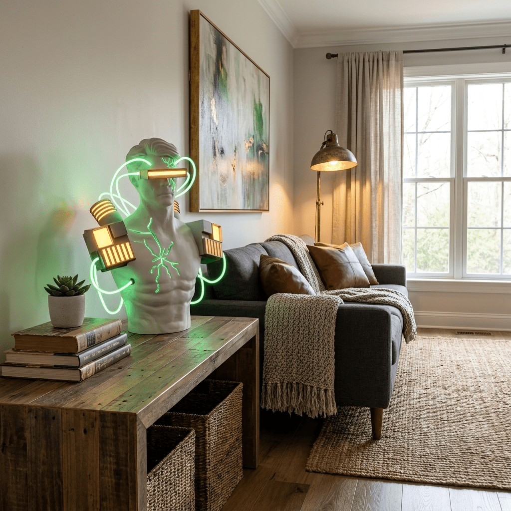 Oversized White Table Lamp — Table Lamp | Maison Monashee — view 4