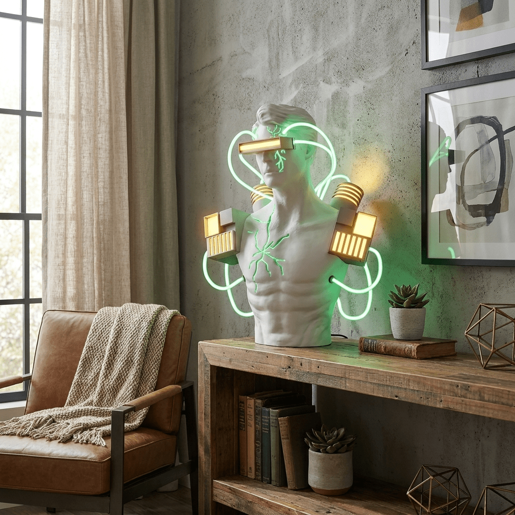 Oversized White Table Lamp — Table Lamp | Maison Monashee — view 2
