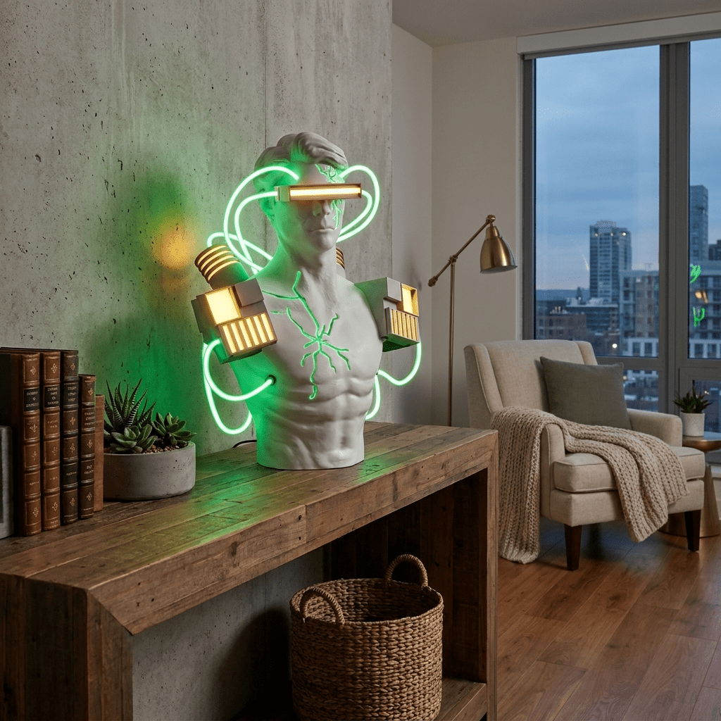 Oversized White Table Lamp — Table Lamp | Maison Monashee — view 3