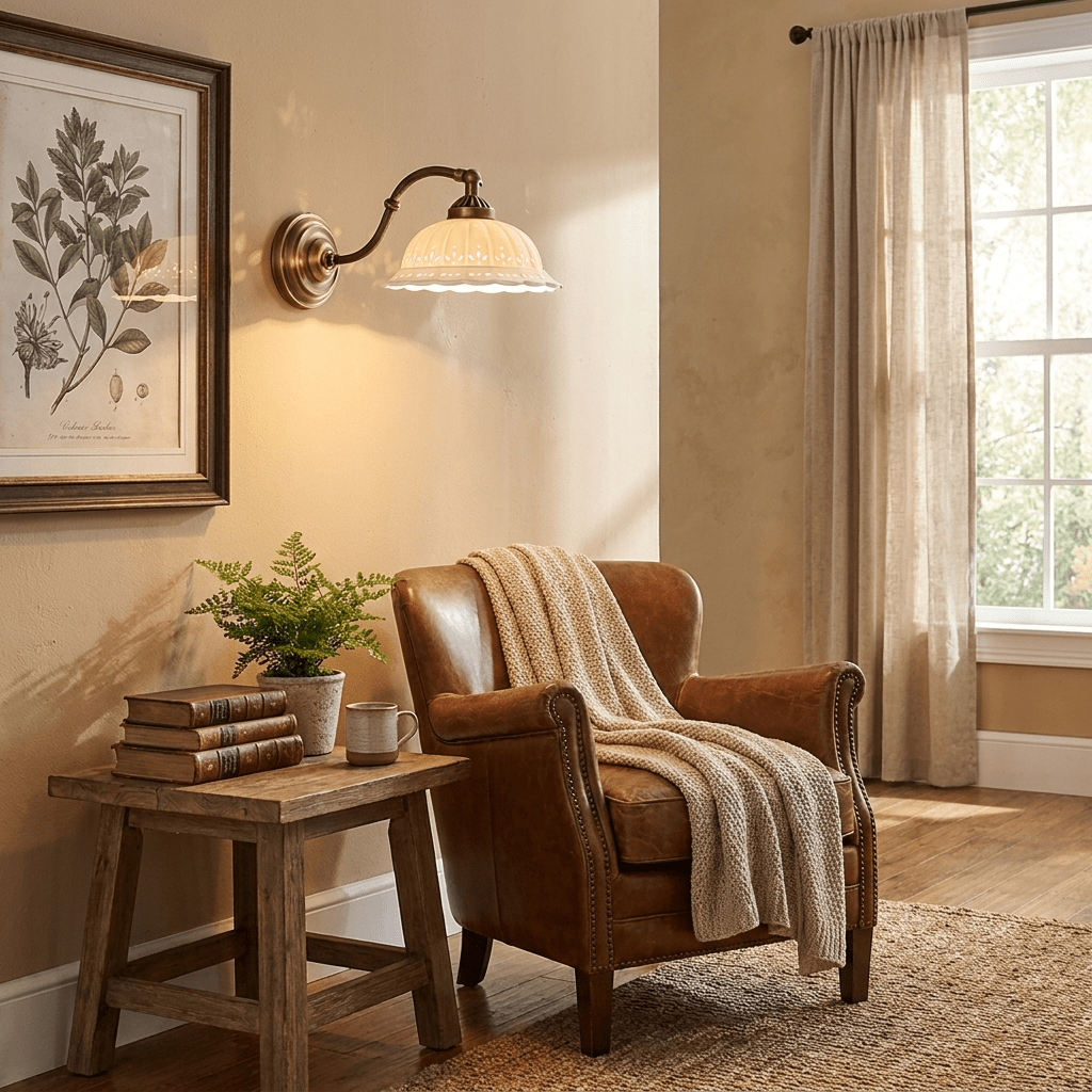 White Ceramic Wall Sconce — Wall Sconce | Maison Monashee — view 10