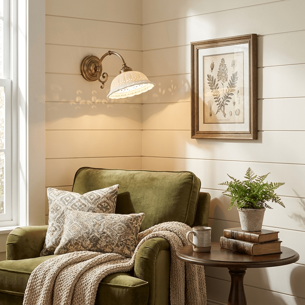 White Ceramic Wall Sconce — Wall Sconce | Maison Monashee — view 3