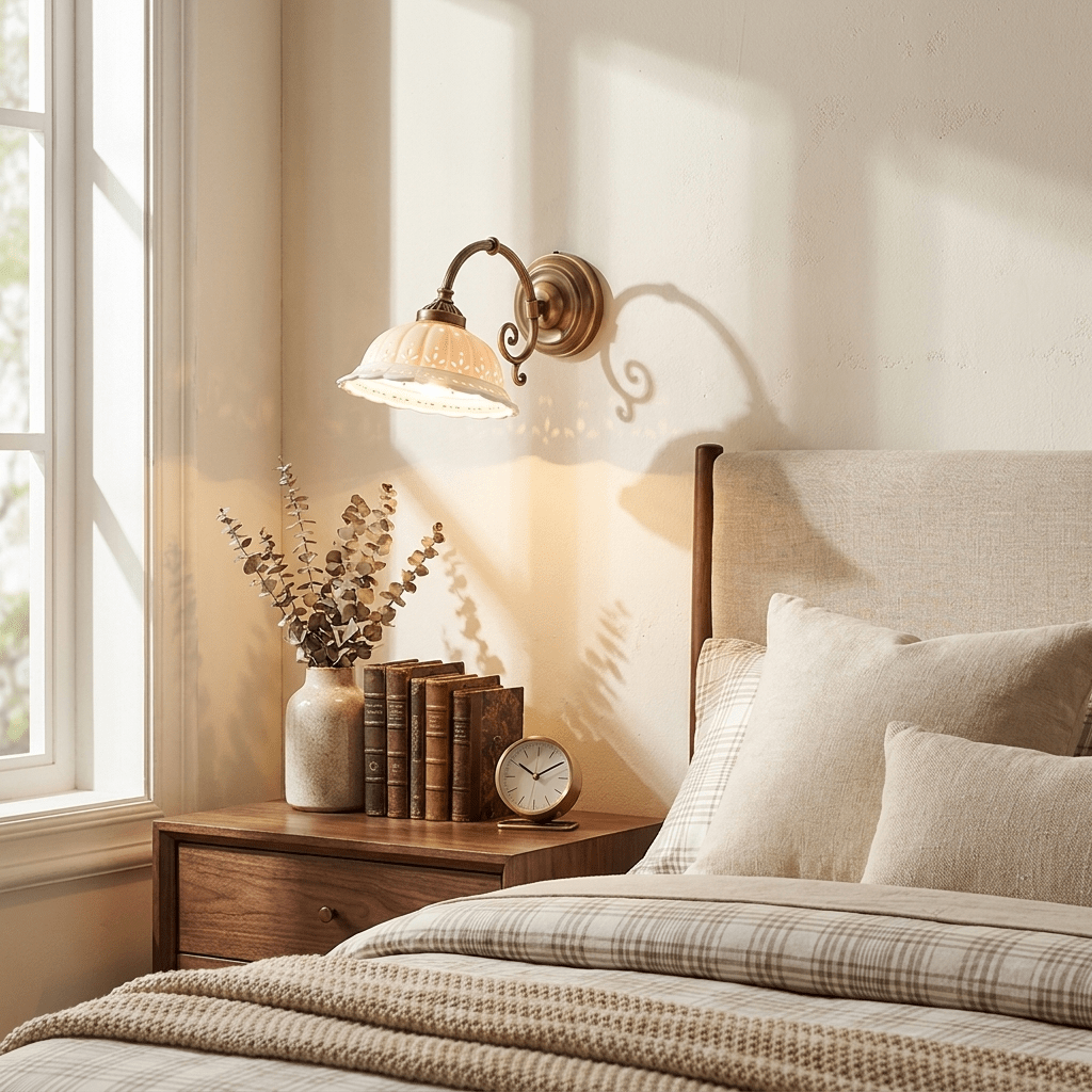 White Ceramic Wall Sconce — Wall Sconce | Maison Monashee — view 8