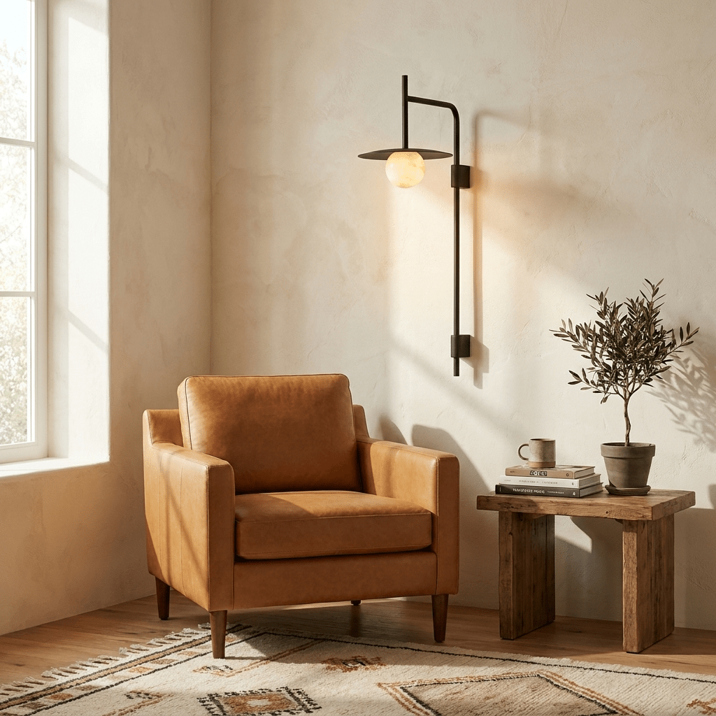 Long Brass Sconce — Wall Sconce | Maison Monashee — view 2