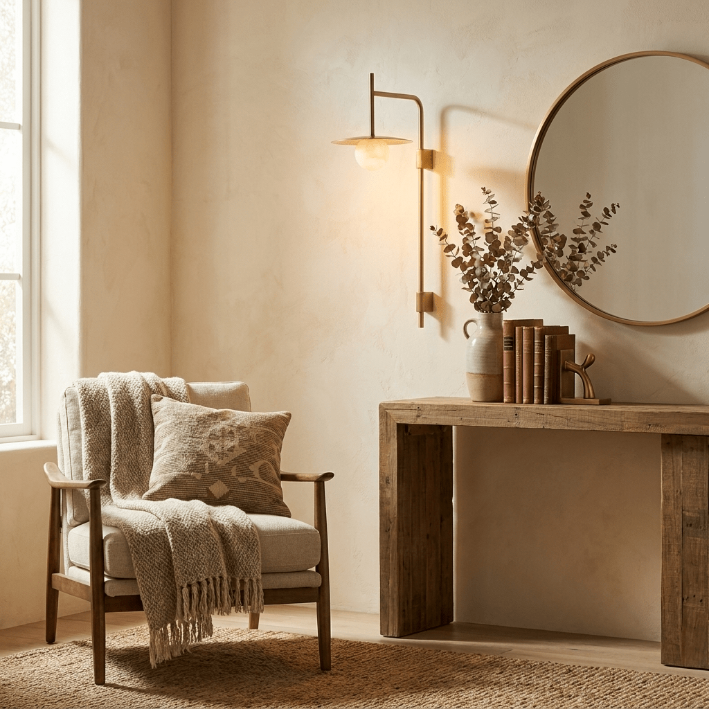 Long Brass Sconce — Wall Sconce | Maison Monashee — view 9
