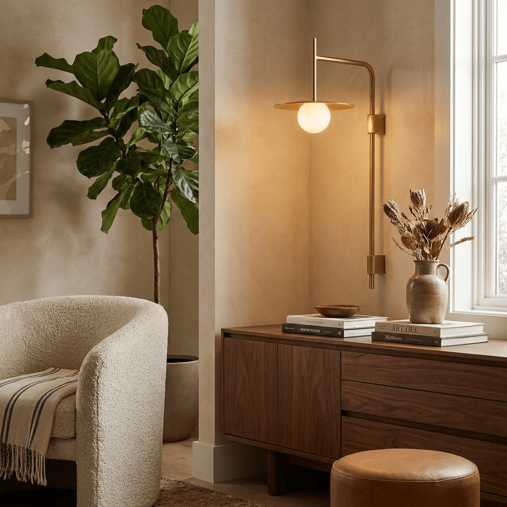 Long Brass Sconce — Wall Sconce | Maison Monashee — view 10
