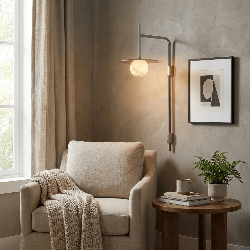 Long Brass Sconce — Wall Sconce | Maison Monashee — view 7
