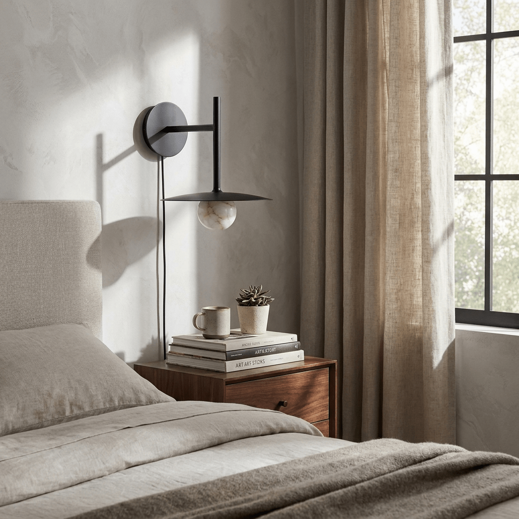 Alabaster Sconce Light Fixture — Wall Sconce | Maison Monashee — view 4