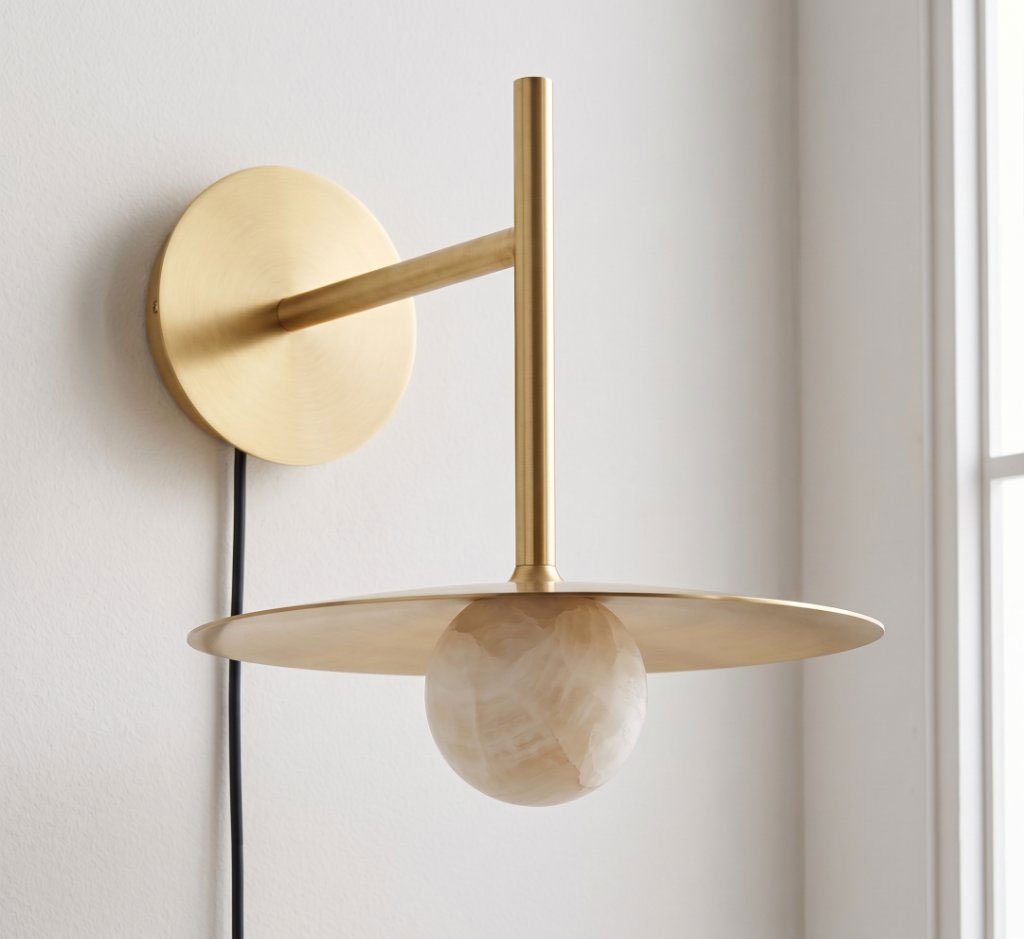 Alabaster Sconce Light Fixture — Wall Sconce | Maison Monashee — view 12