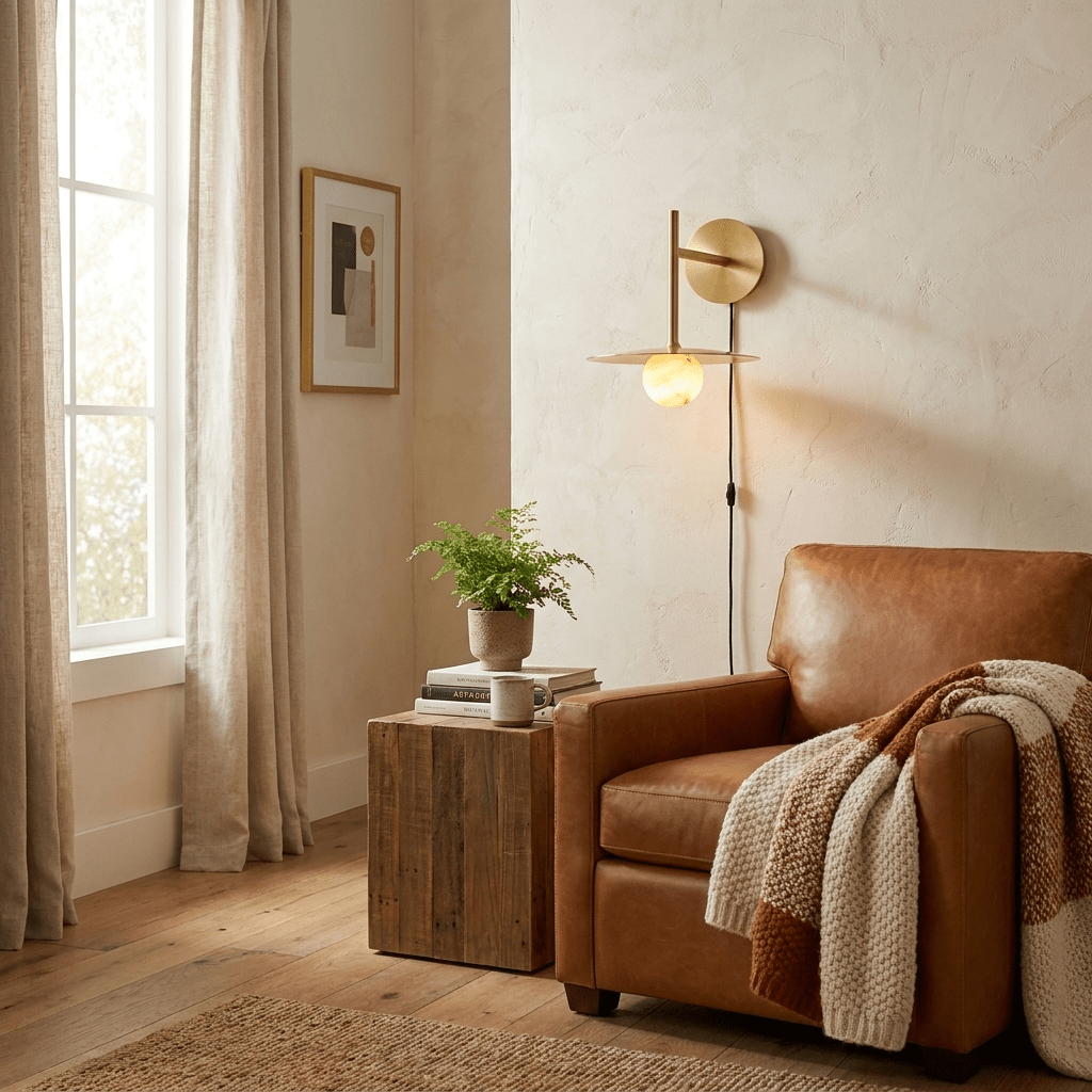 Alabaster Sconce Light Fixture — Wall Sconce | Maison Monashee — view 7