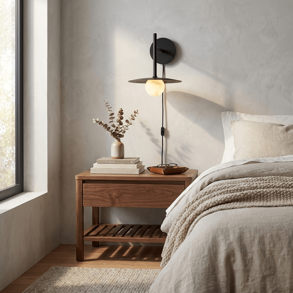 Alabaster Sconce Light Fixture — Wall Sconce | Maison Monashee — view 8