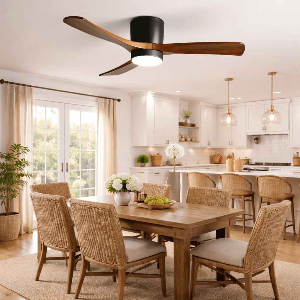 Grey Ceiling Fan with Light — Ceiling Fan | Maison Monashee — view 12