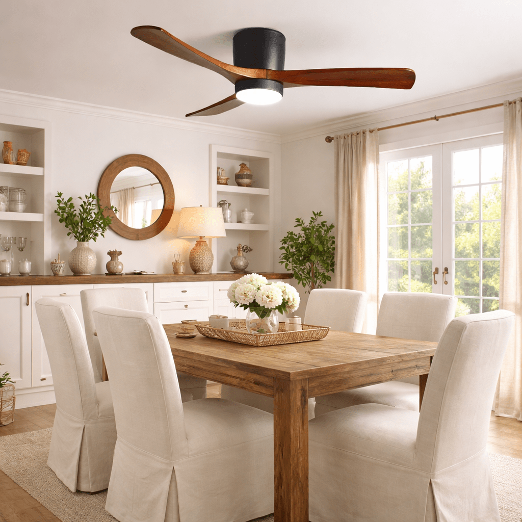Grey Ceiling Fan with Light — Ceiling Fan | Maison Monashee — view 14