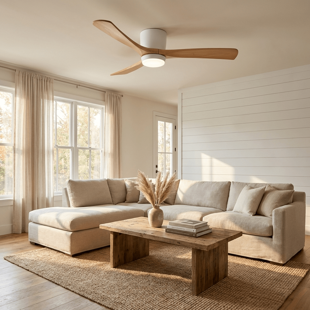 Grey Ceiling Fan with Light — Ceiling Fan | Maison Monashee — view 8