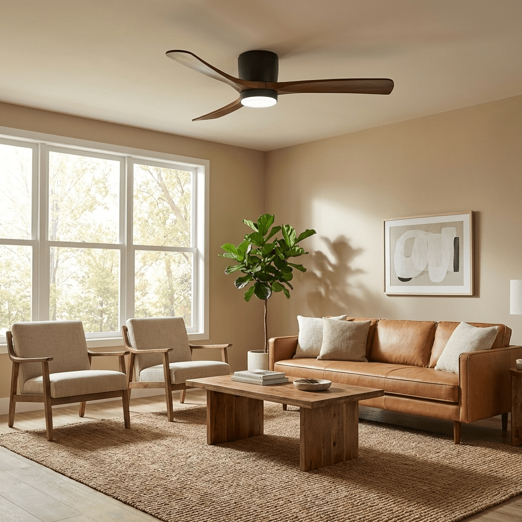 Grey Ceiling Fan with Light — Ceiling Fan | Maison Monashee — view 11