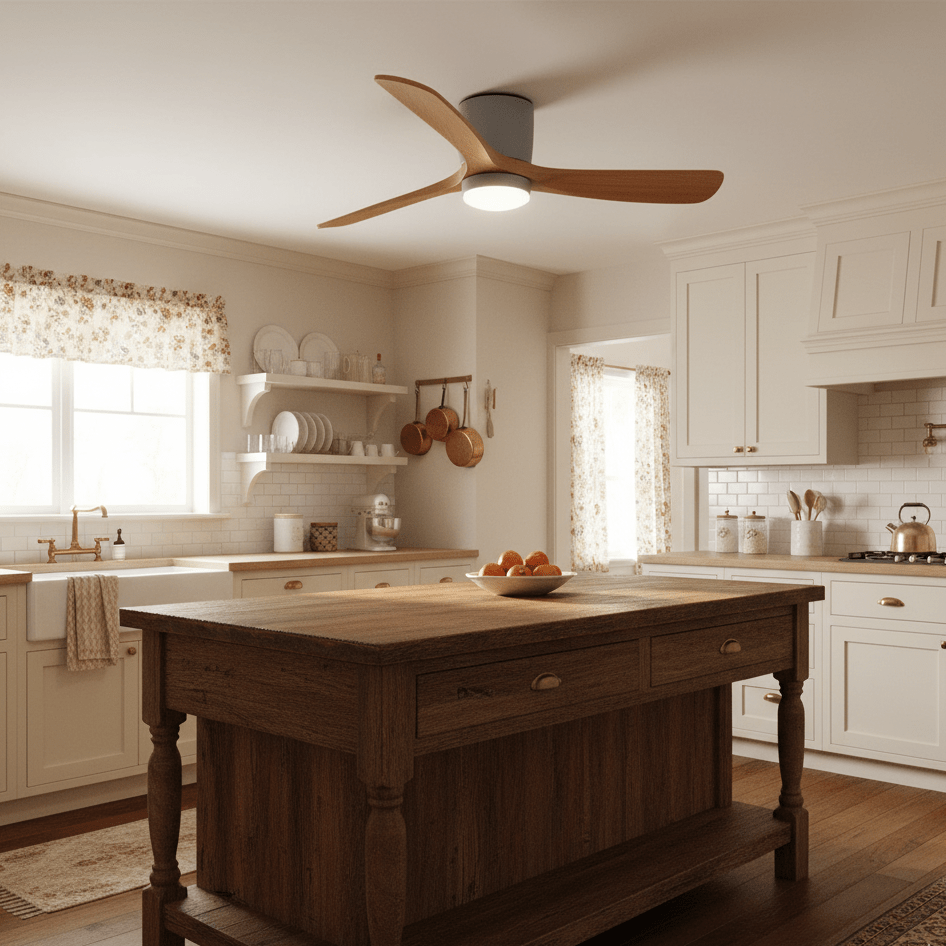 Grey Ceiling Fan with Light — Ceiling Fan | Maison Monashee — view 16