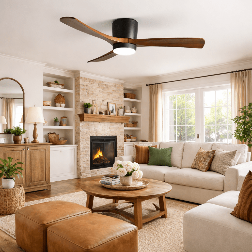 Grey Ceiling Fan with Light — Ceiling Fan | Maison Monashee — view 13