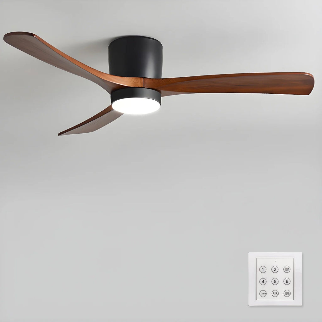 Grey Ceiling Fan with Light — Ceiling Fan | Maison Monashee — view 45