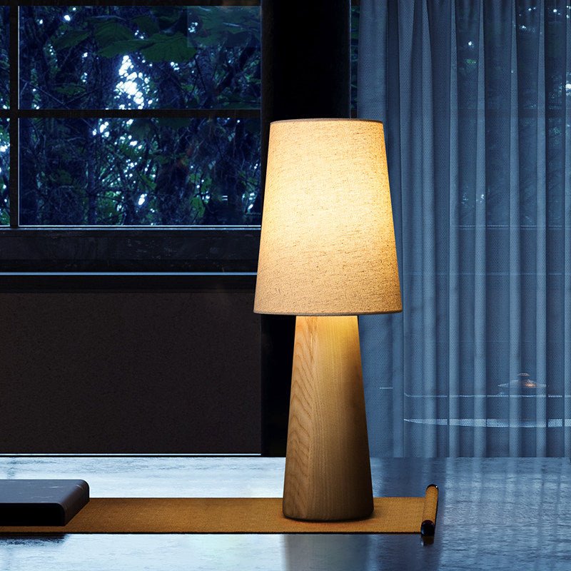 Wood Base Table Lamp — Table Lamp | Maison Monashee — view 6
