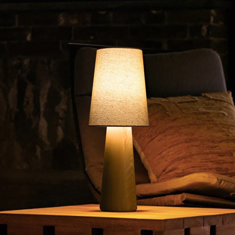 Wood Base Table Lamp — Table Lamp | Maison Monashee — view 7