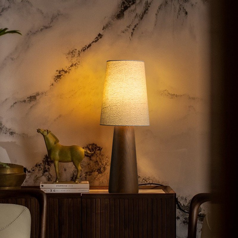 Wood Base Table Lamp — Table Lamp | Maison Monashee — view 9