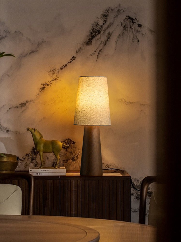 Wood Base Table Lamp — Table Lamp | Maison Monashee — view 15