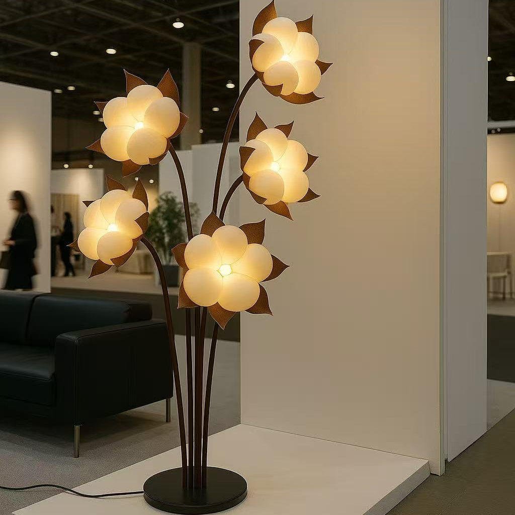 Green Flower Floor Lamp — Floor Lamp | Maison Monashee — view 8