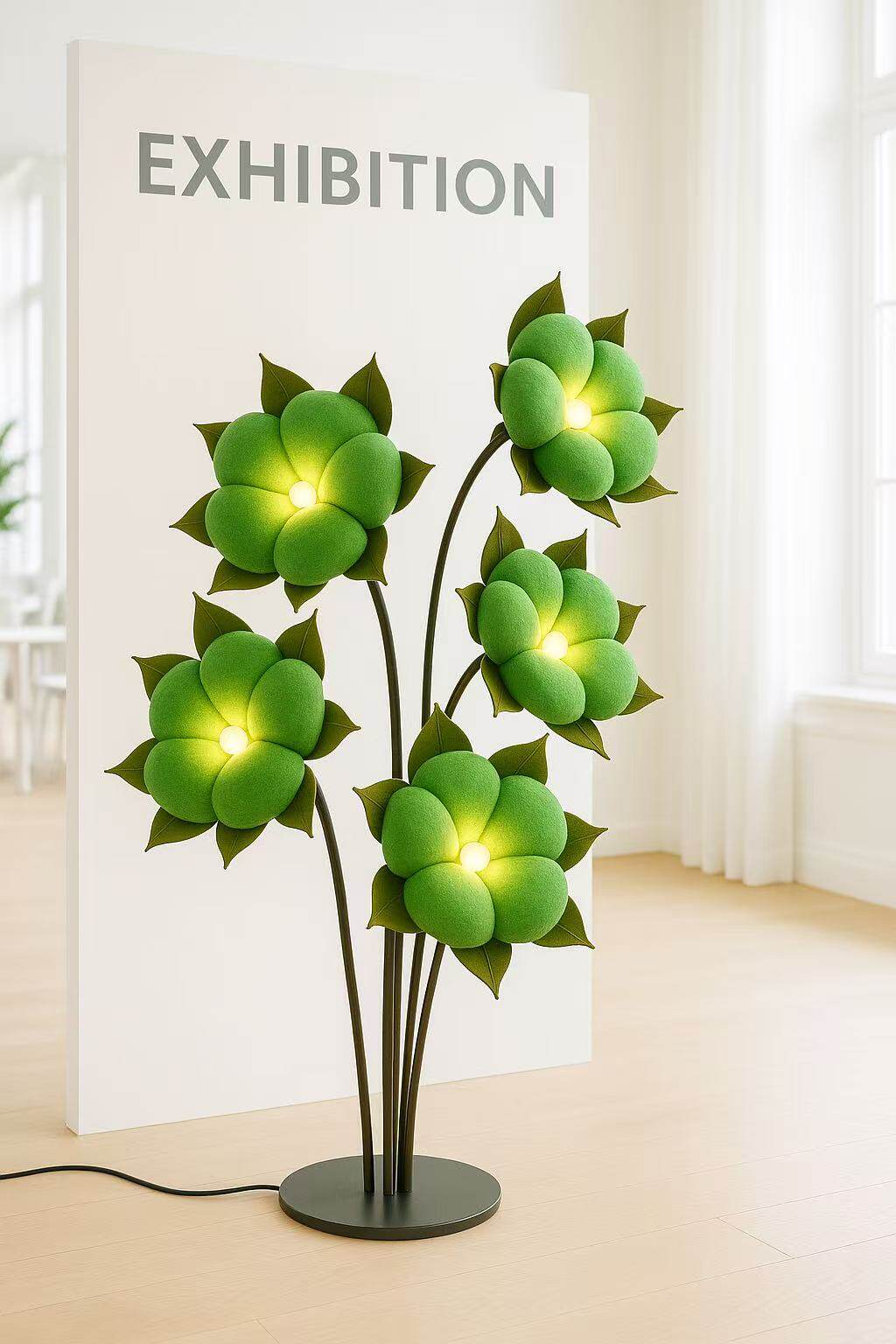 Green Flower Floor Lamp — Floor Lamp | Maison Monashee — view 7