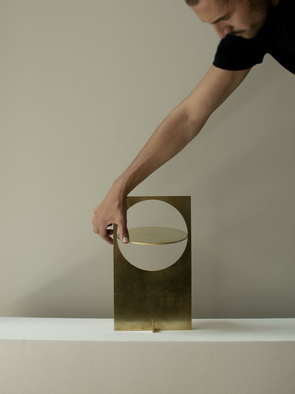 Gold Metal Desk Lamp — Table Lamp | Maison Monashee — view 43
