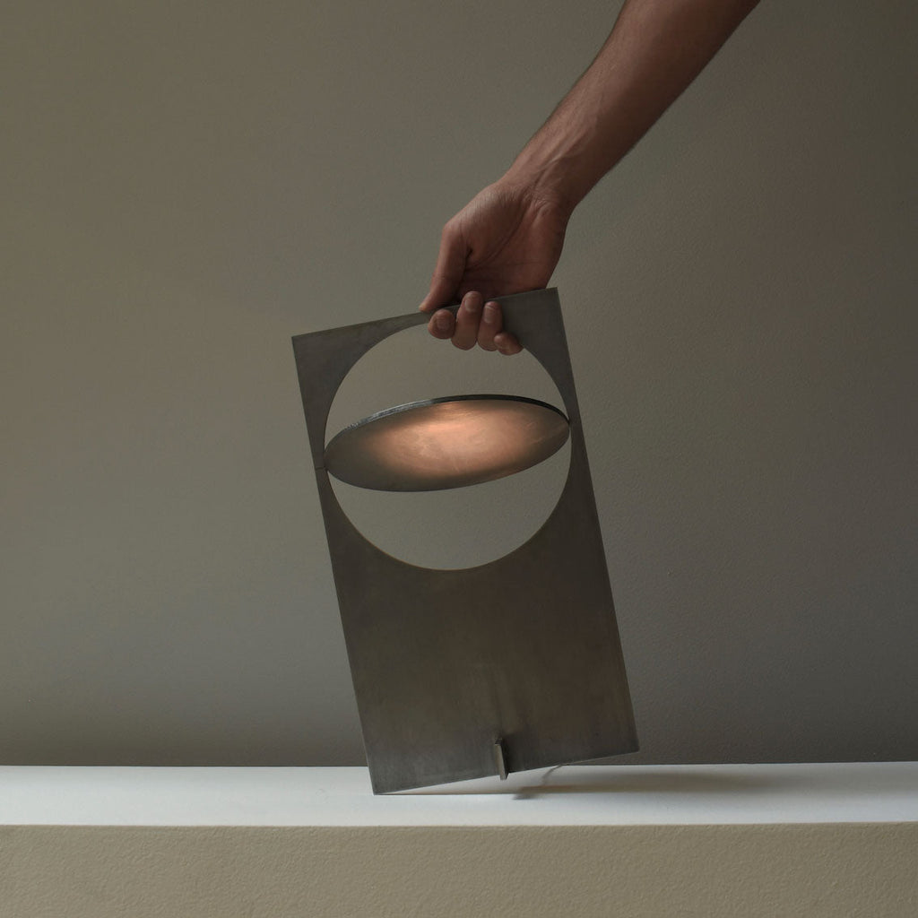 Gold Metal Desk Lamp — Table Lamp | Maison Monashee — view 36