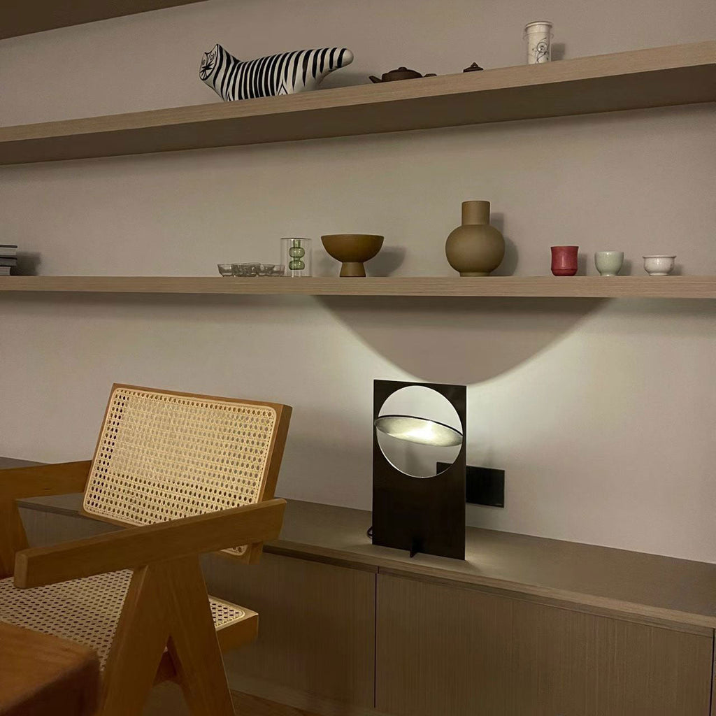 Gold Metal Desk Lamp — Table Lamp | Maison Monashee — view 38