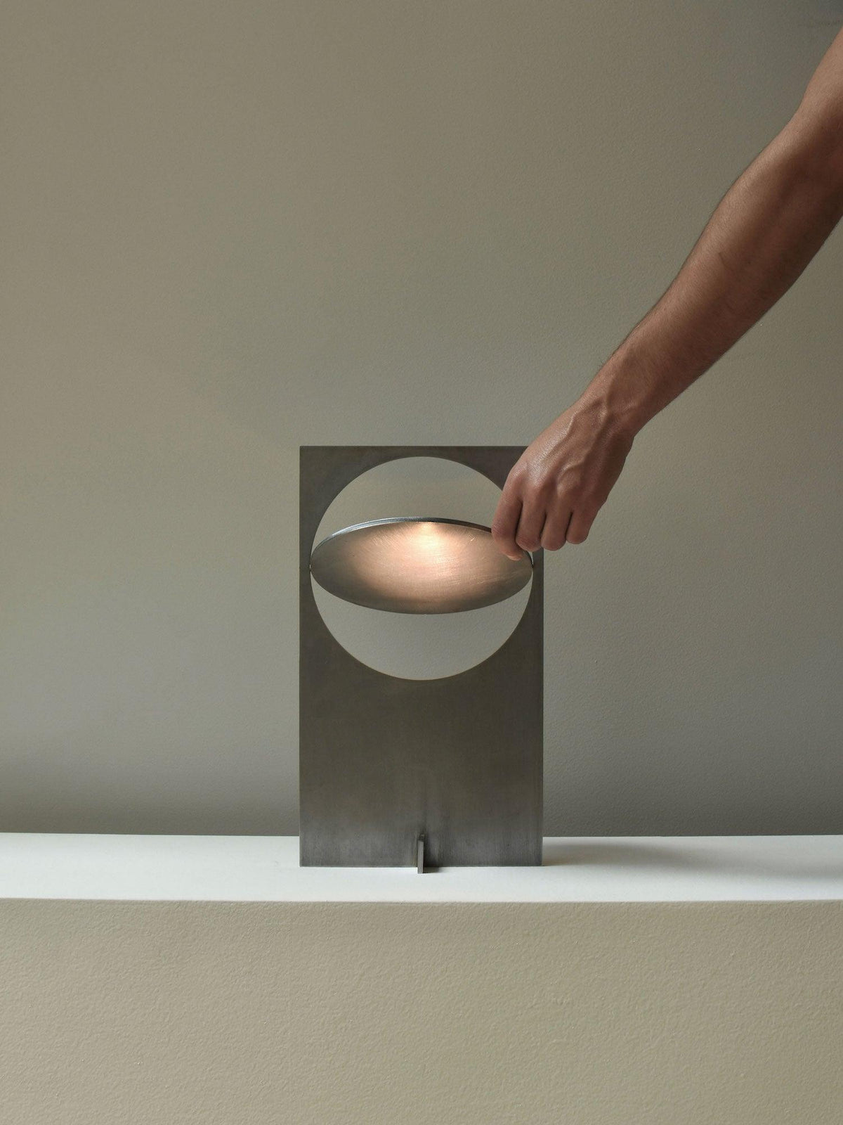 Gold Metal Desk Lamp — Table Lamp | Maison Monashee — view 11