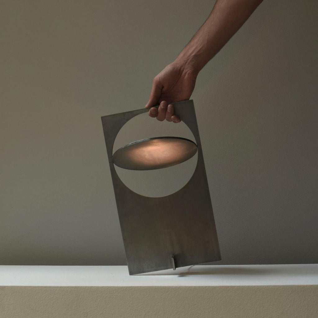 Gold Metal Desk Lamp — Table Lamp | Maison Monashee — view 14