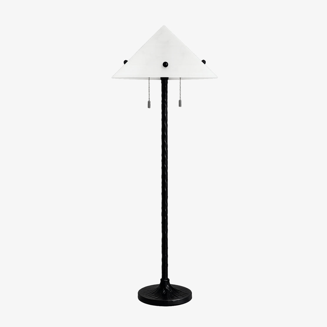 Vintage Black Metal Floor Lamp — Floor Lamp | Maison Monashee