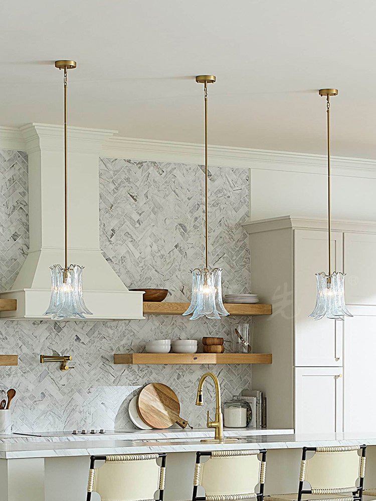 Hanging Glass Pendant Light — Pendant Light | Maison Monashee — view 16