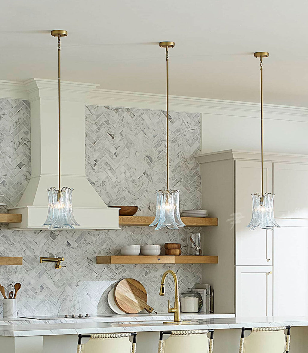 Hanging Glass Pendant Light — Pendant Light | Maison Monashee — view 19