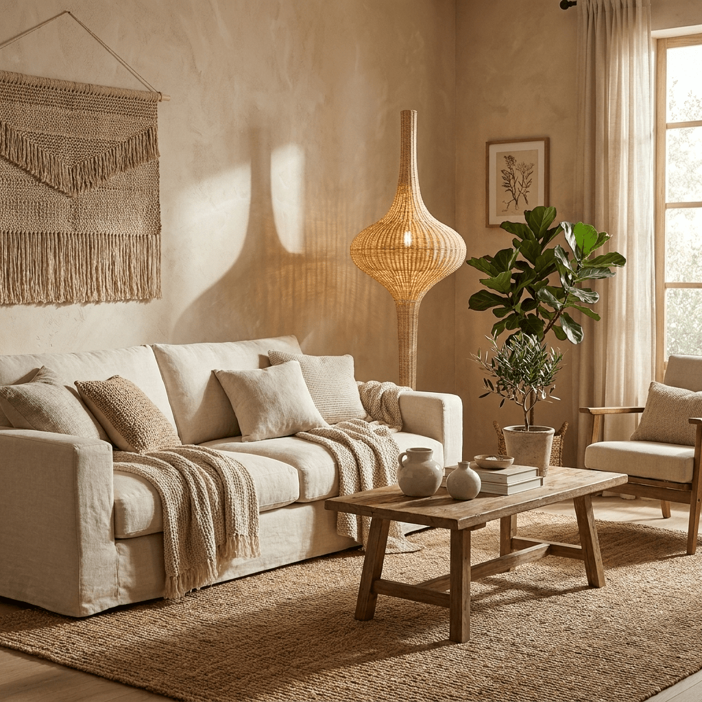 Natural Rattan Floor Lamp — Floor Lamp | Maison Monashee — view 8