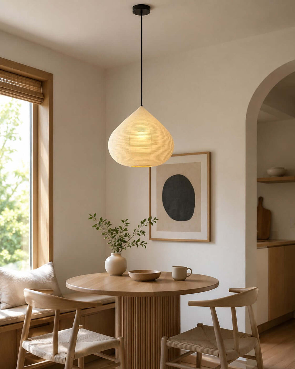 Large Paper Lantern Pendant Light — Pendant Light | Maison Monashee — view 17