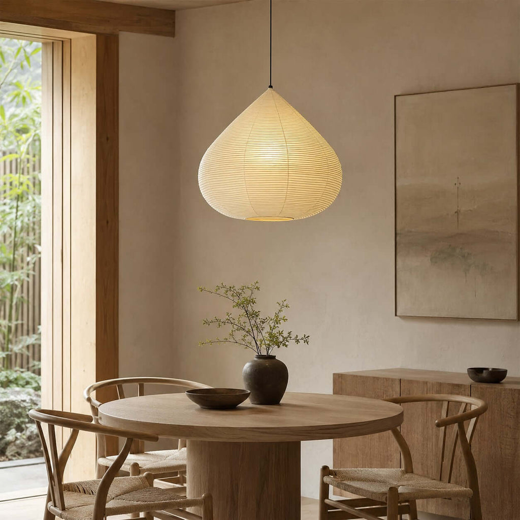 Large Paper Lantern Pendant Light — Pendant Light | Maison Monashee — view 9