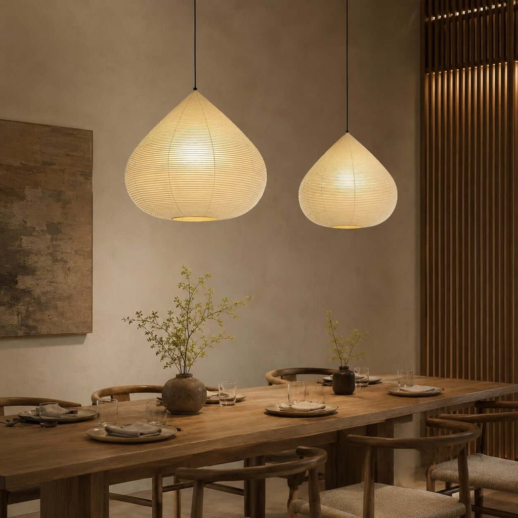 Large Paper Lantern Pendant Light — Pendant Light | Maison Monashee — view 14