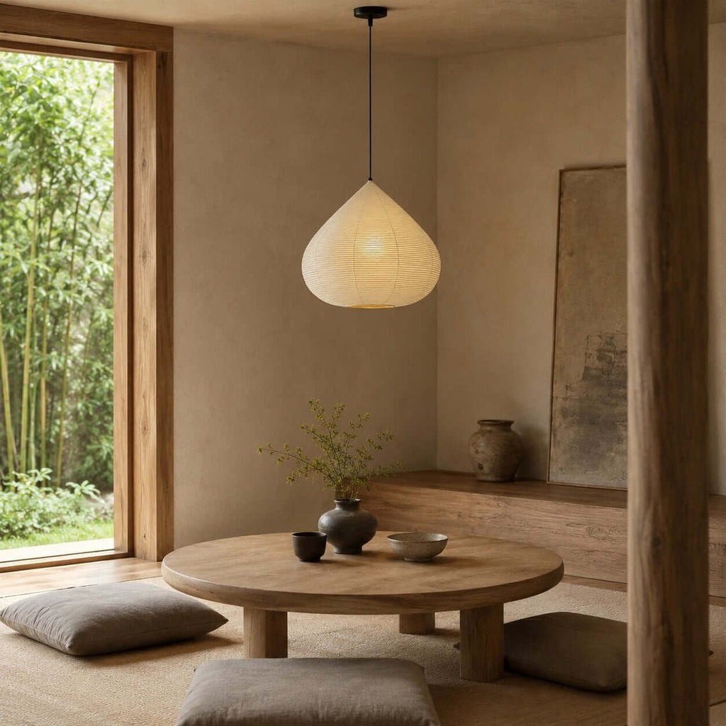 Large Paper Lantern Pendant Light — Pendant Light | Maison Monashee — view 4