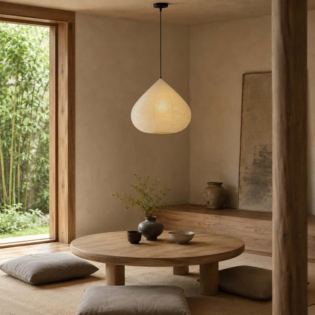 Large Paper Lantern Pendant Light — Pendant Light | Maison Monashee — view 4