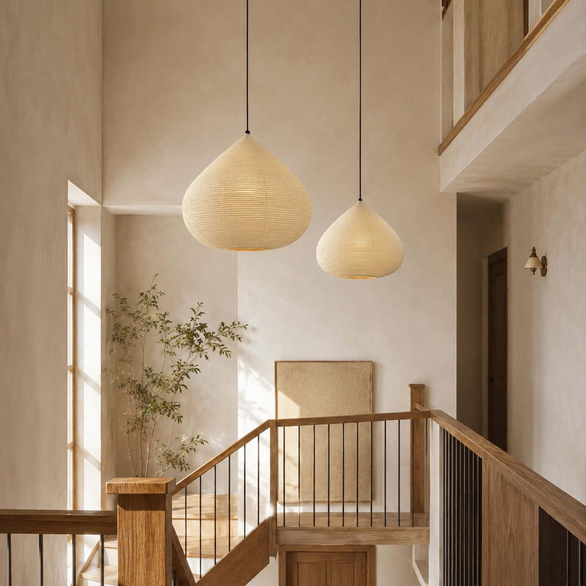 Large Paper Lantern Pendant Light — Pendant Light | Maison Monashee — view 5