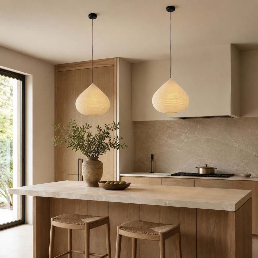 Large Paper Lantern Pendant Light — Pendant Light | Maison Monashee — view 7