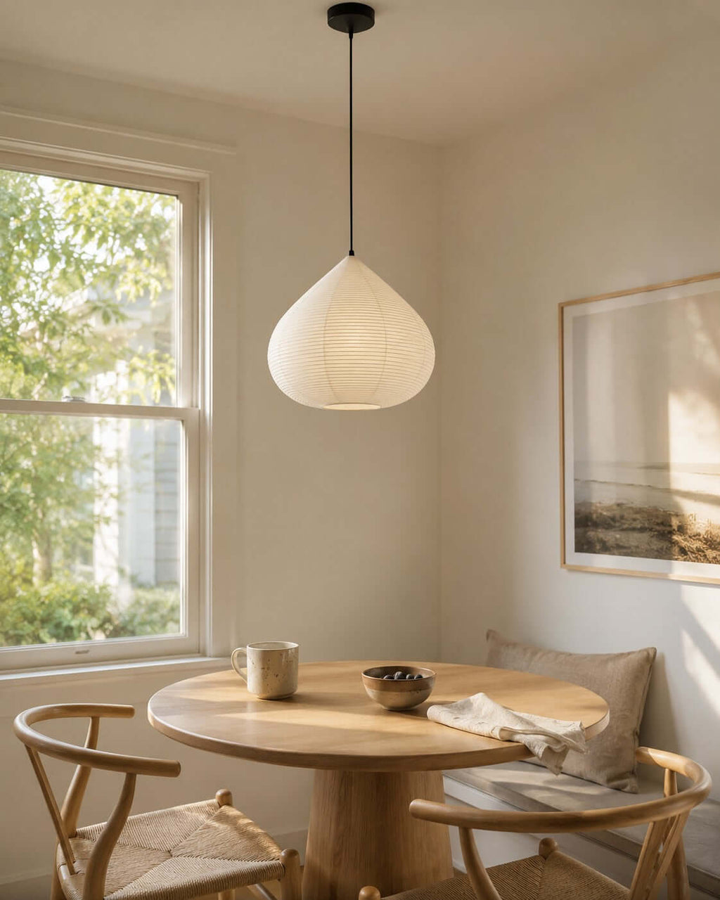 Large Paper Lantern Pendant Light — Pendant Light | Maison Monashee — view 8