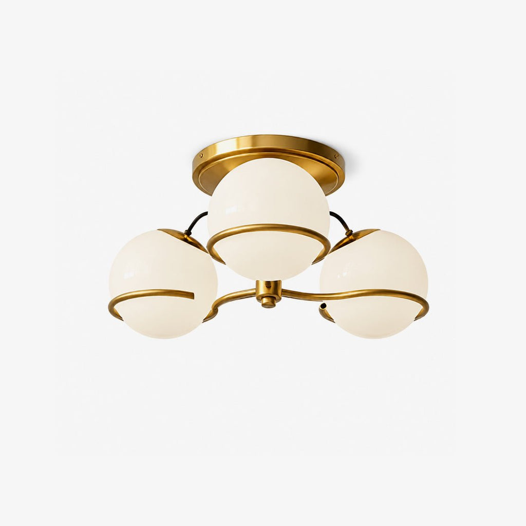 Glass Globe Chandelier Light — Chandelier | Maison Monashee — view 9