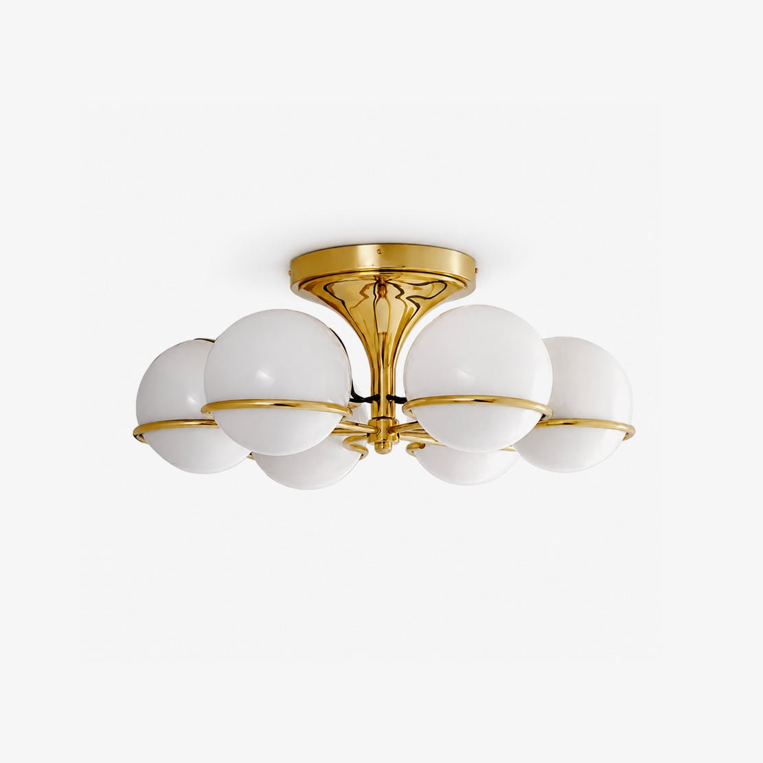 Glass Globe Chandelier Light — Chandelier | Maison Monashee — view 10