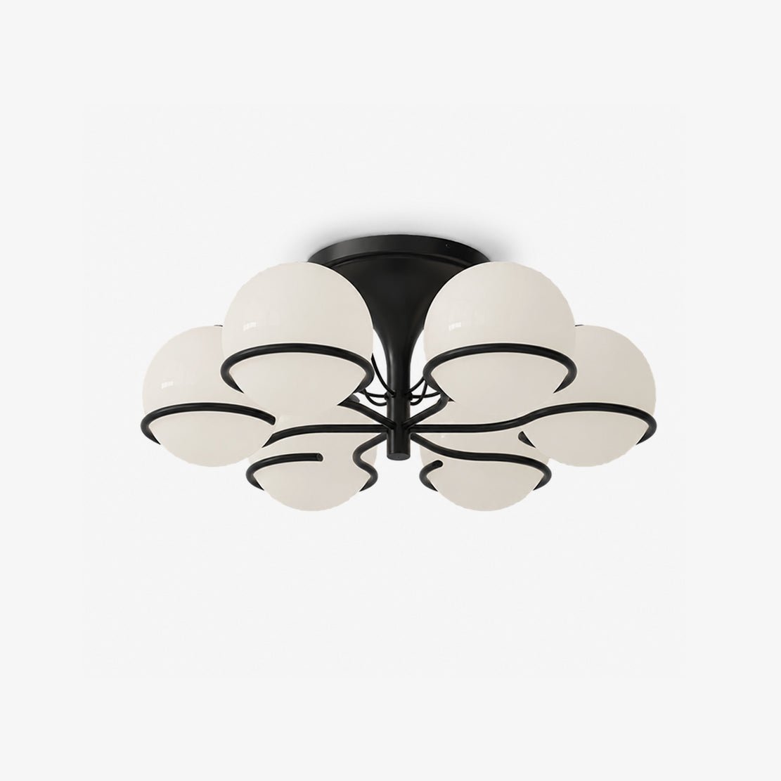 Glass Globe Chandelier Light — Chandelier | Maison Monashee — view 11