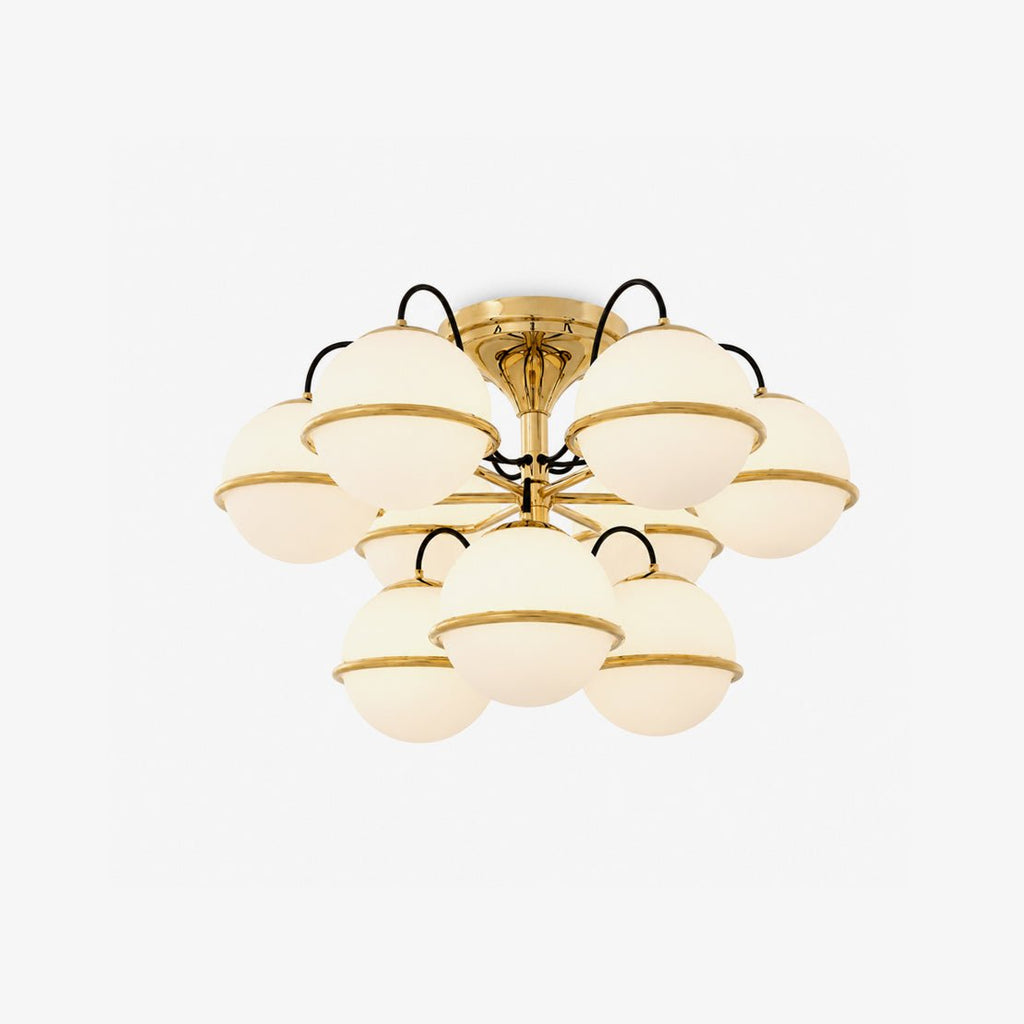 Glass Globe Chandelier Light — Chandelier | Maison Monashee — view 12